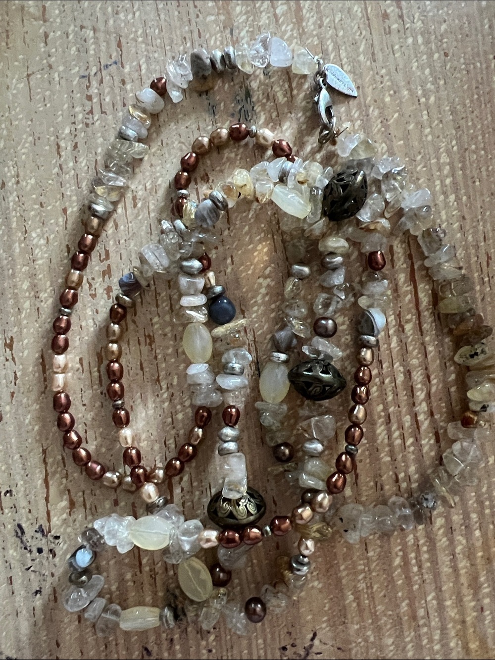 Vintage Bohemian Coldwater Creek 60” Necklace